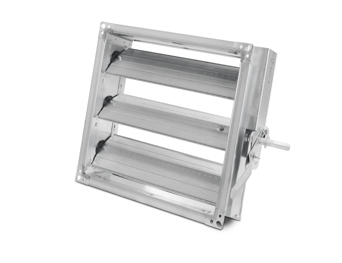 دمپر دستی بین کانالی پره ایرفولی